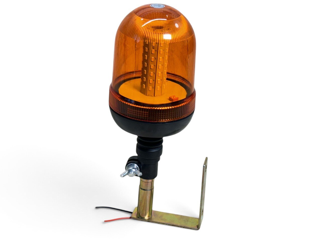 Світлодіодна LED мигалка з кронштейном, жовта на 3 режими (12-24v)