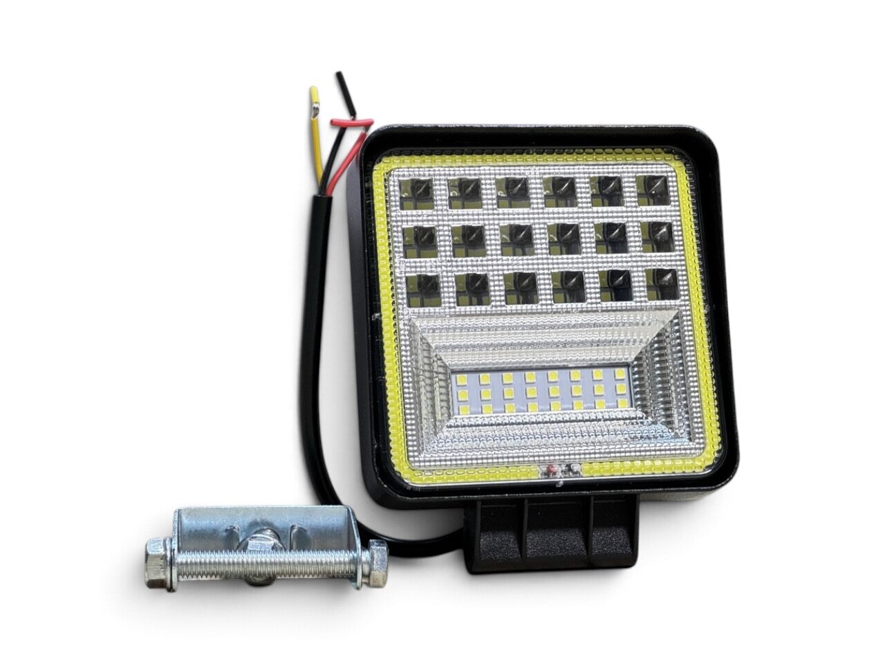 Світлодіодна LED фара робоча 126W комбінований луч + Білий габарит ДХО