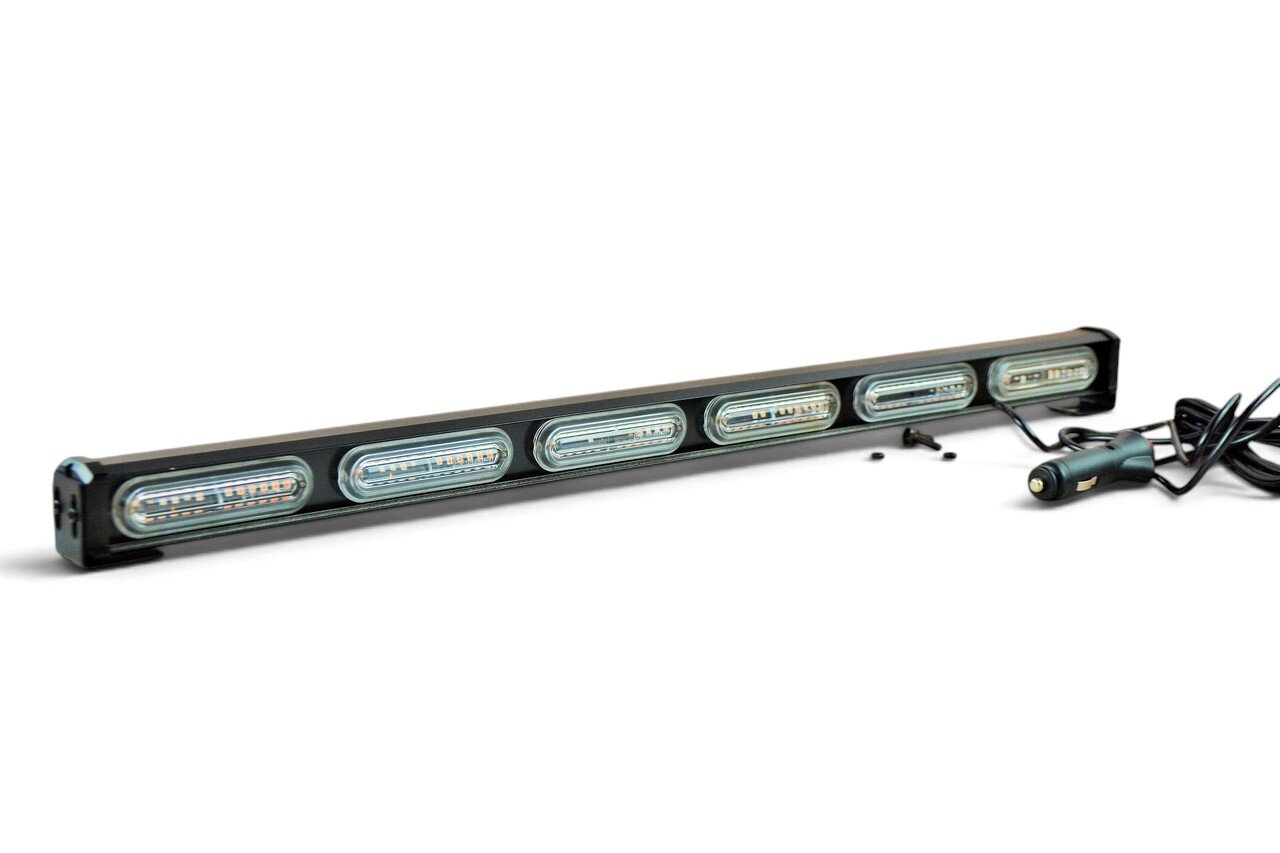 LED балка стробоскоп на дах 90W, мигалка жовте світло, прикурювач 12-24В (77см*5см*4см)