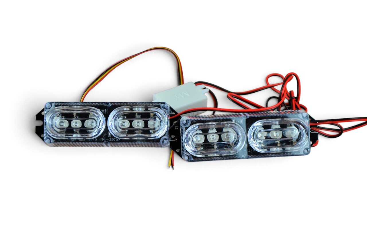 Стробоскоп Lux tar (ZW-320W, комплект 2 штуки, червоно-синій)