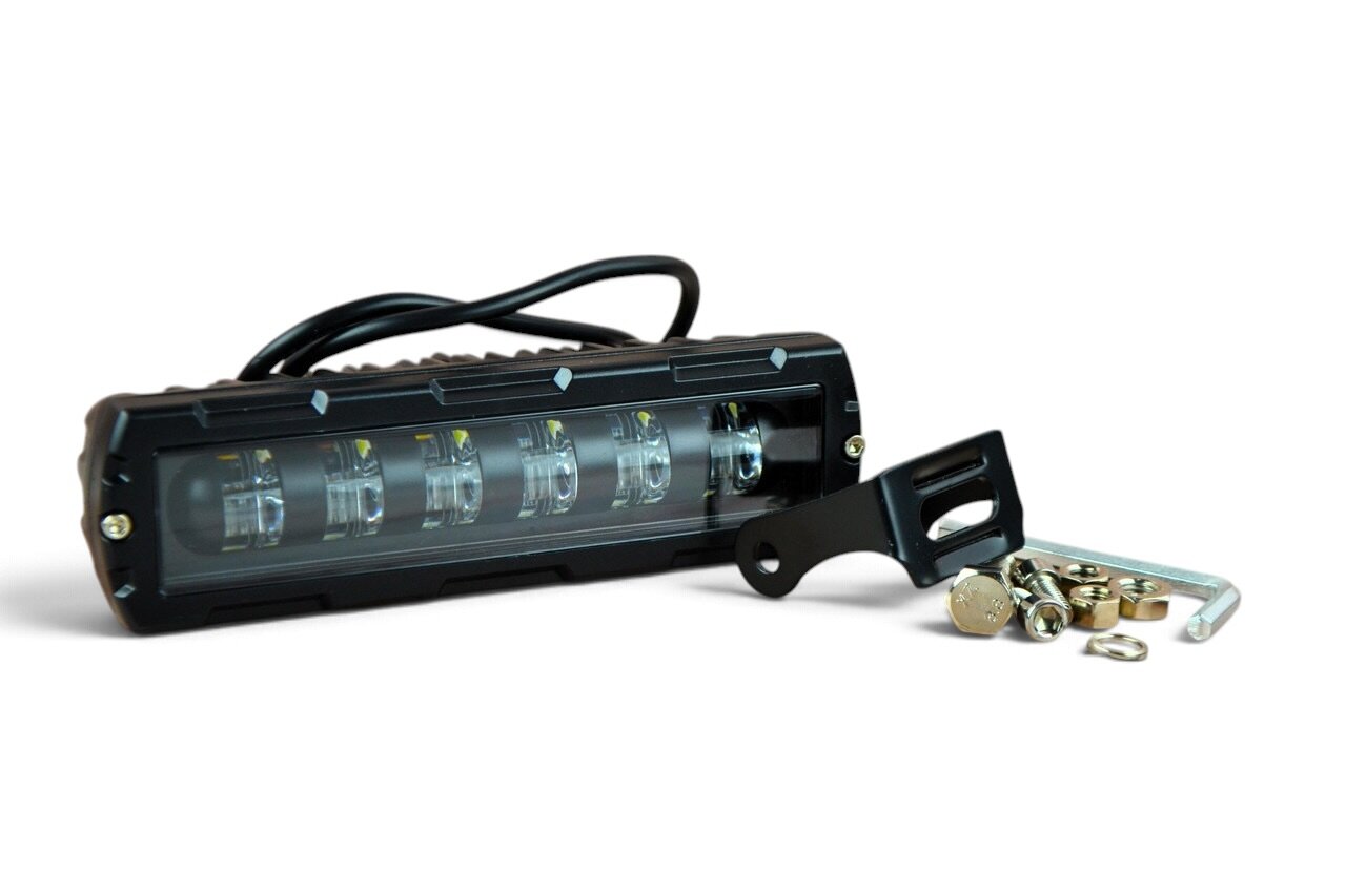 LED фара 35вт W 09-36 Широкий промінь чітка границя світла (Білий + жовтий режим)