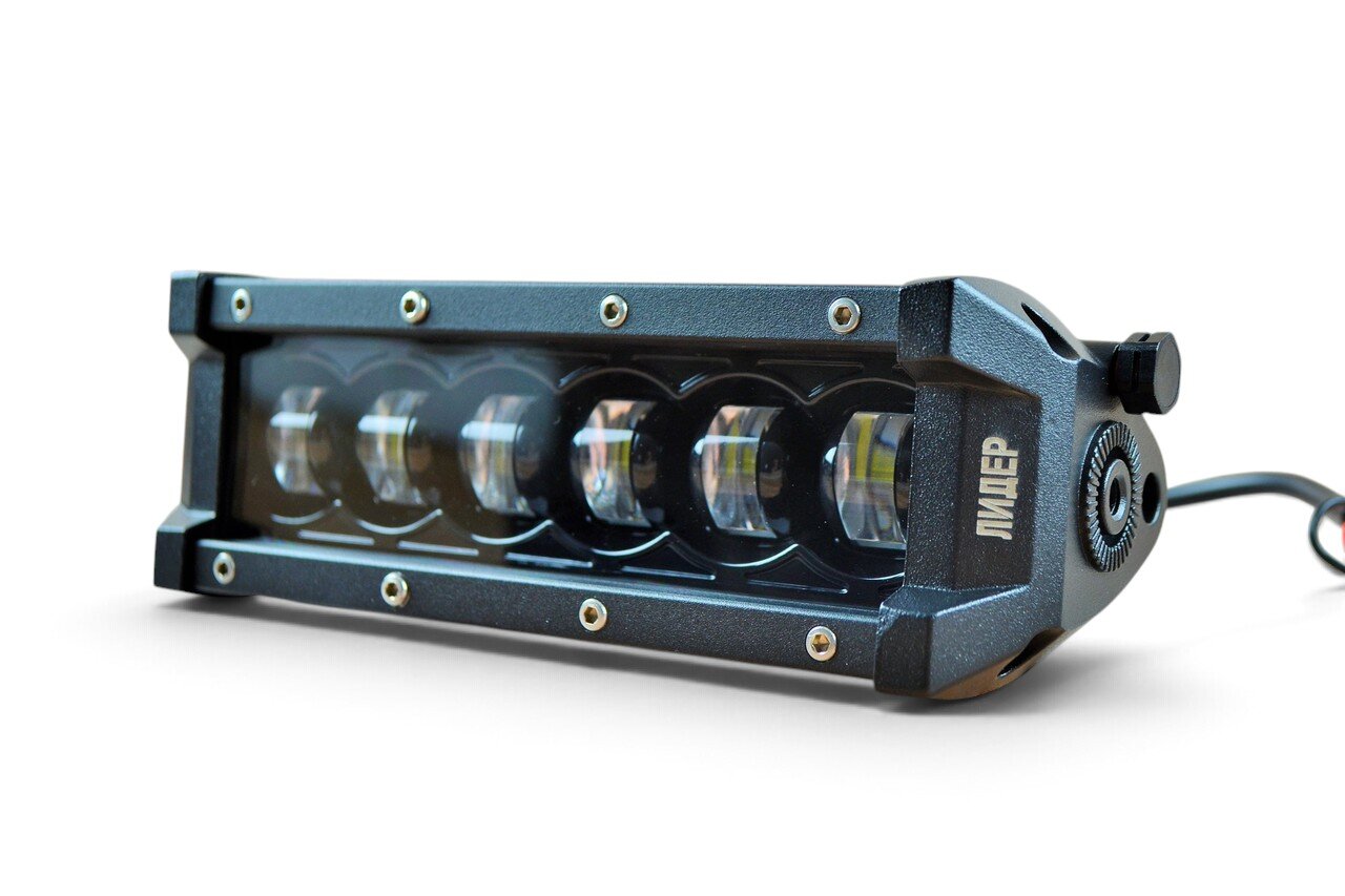 Світлодіодна LED балка F1 27Вт 6 LED (18 см) чітка світлотінева межа, ближнє світло (ВР-007)