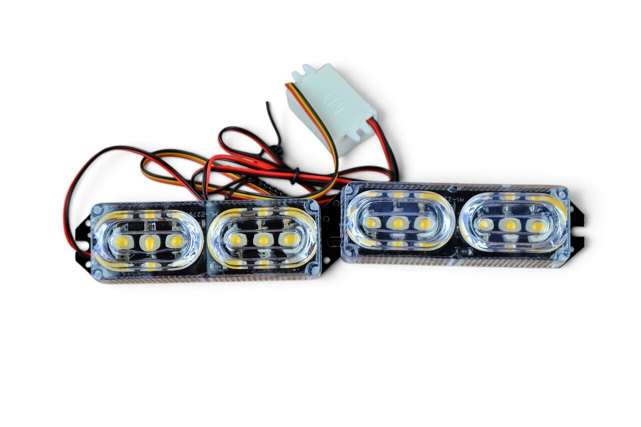 Стробоскоп Lux tar (ZW-320W, комплект 2 штуки, жовтий стробоскоп)