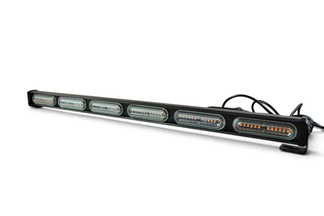 LED балка стробоскоп на дах 75W, мигалка жовте світло, прикурювач 12-24В (66см*5см*4см)