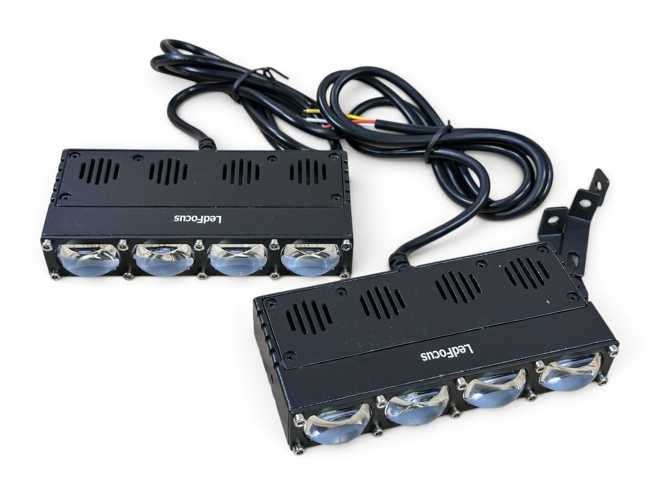 Led модуль L4 лінза (14,5см) з вентилятором (комлпект 2шт) (LF-U225-01) (біле-жовте)