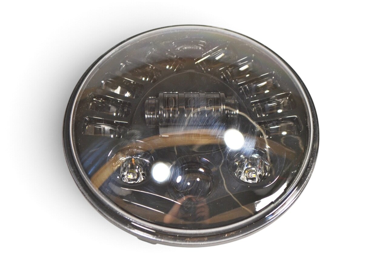 Світлодіодна LED-фара (L-010) 80 Вт Нива, УАЗ 469, ВАЗ 2101, 2121, FJ Cruiser, мотоцикл, мото 7 дюйм