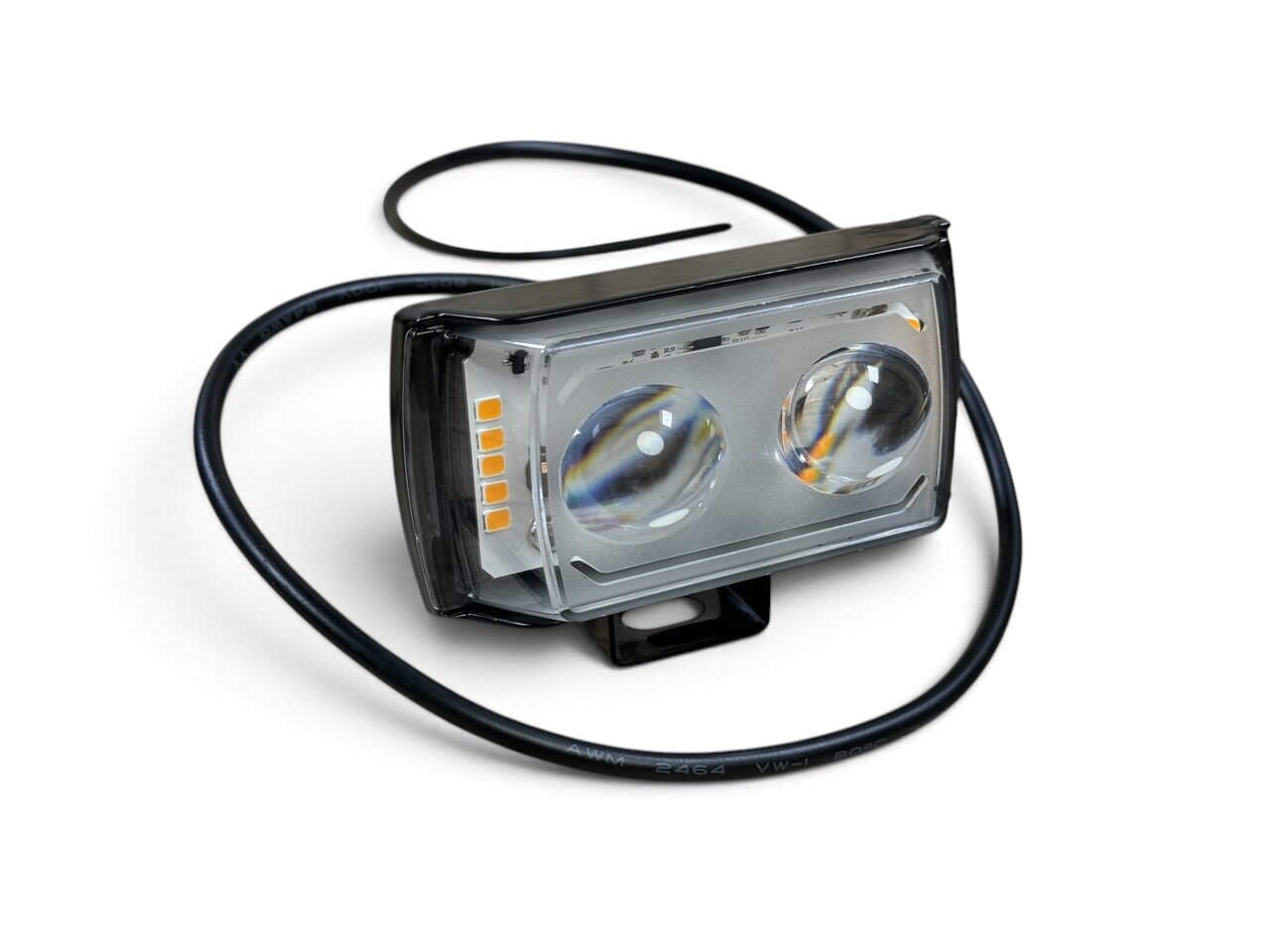 LED Фара ВВ 1813 W/Y+Габарит 2led 40Вт + жовтий стробоскоп