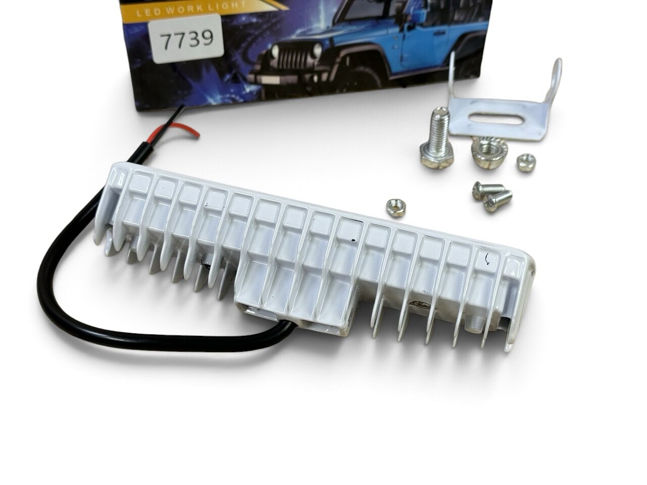LED фара 48Вт прямокутна (кобміноване світло) H-4F-32B