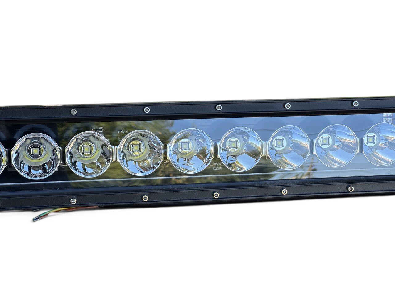 Пряма LED балка 270Вт 12–30В, 125,5×8 см, комбіноване світло з боковими габаритами