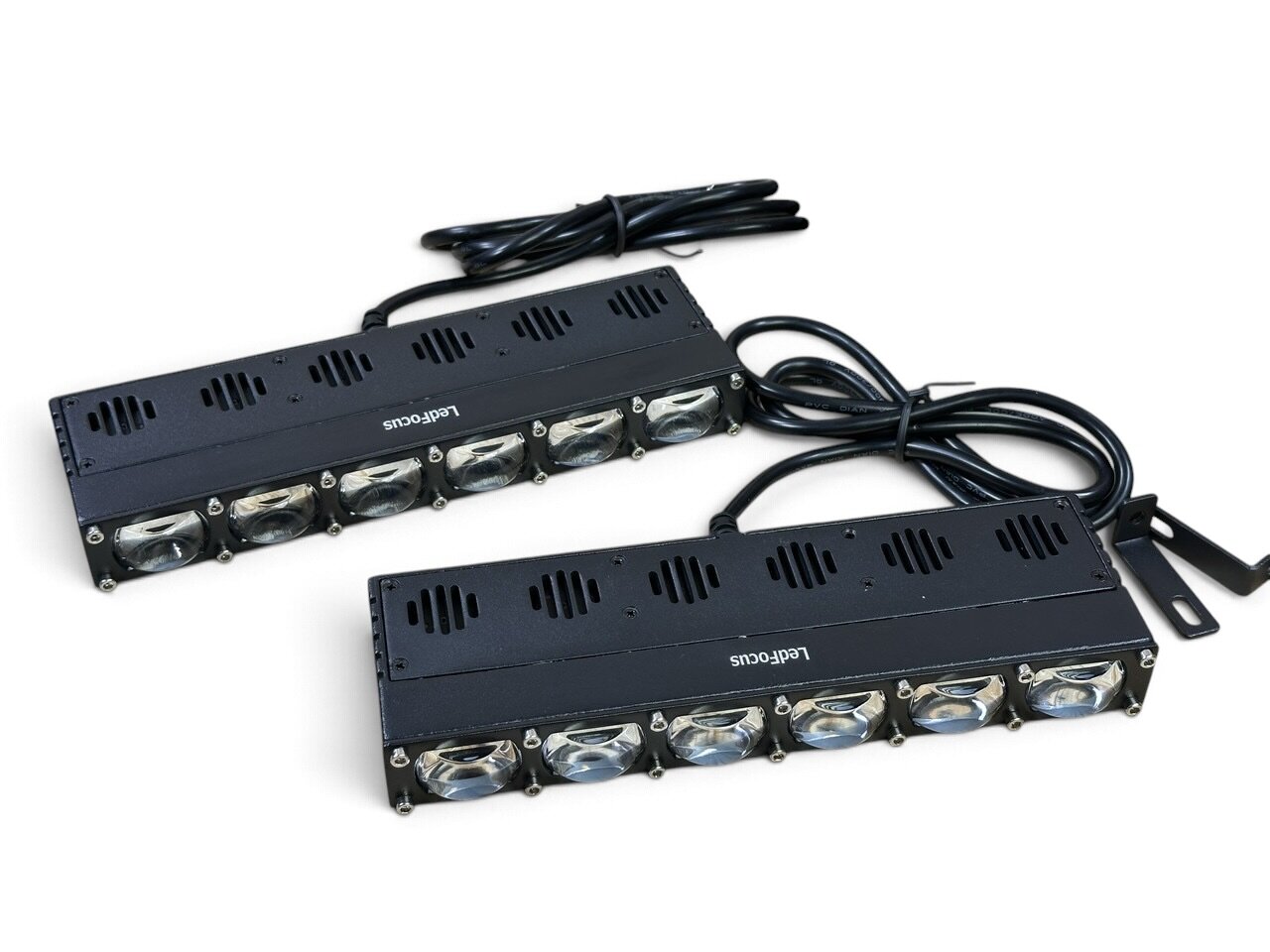 Led модуль L6 лінза (21,5см) з вентилятором (комплект 2шт) (LF-U231-01) (біле-жовте)