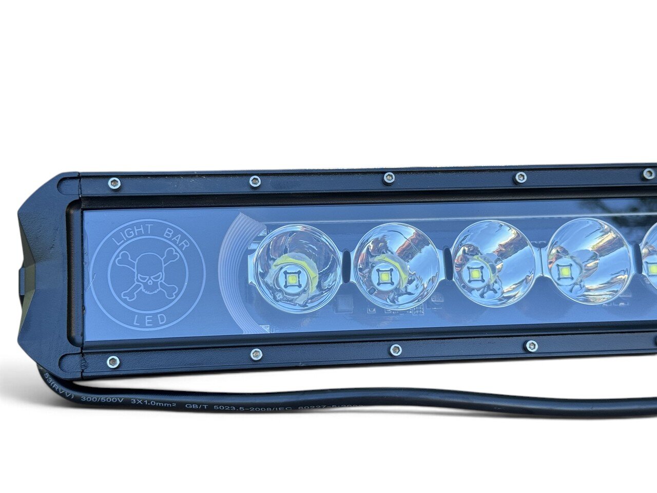 Пряма LED балка 150Вт 12–30В, 77×8 см, комбіноване світло з боковими габаритами