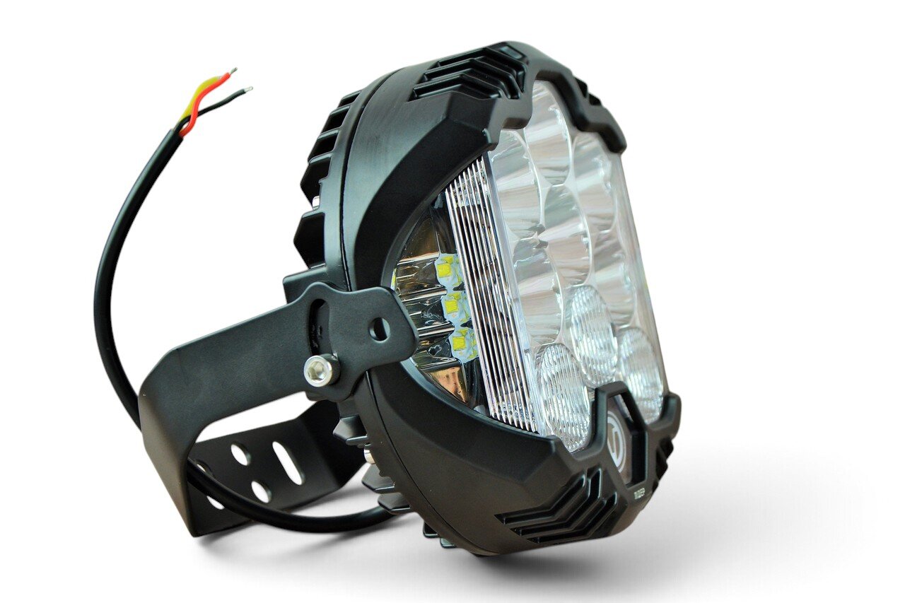 Фара LED Кругла 63W 6000K комбіноване світло (Ø12см * 5см)