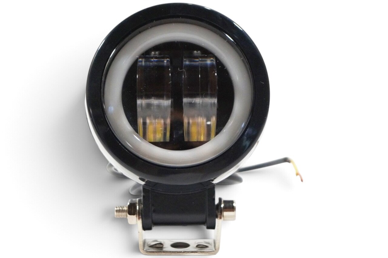 LED фара 20Вт (20RW) кругла з ДХО з чіткою світлотіньовою межею