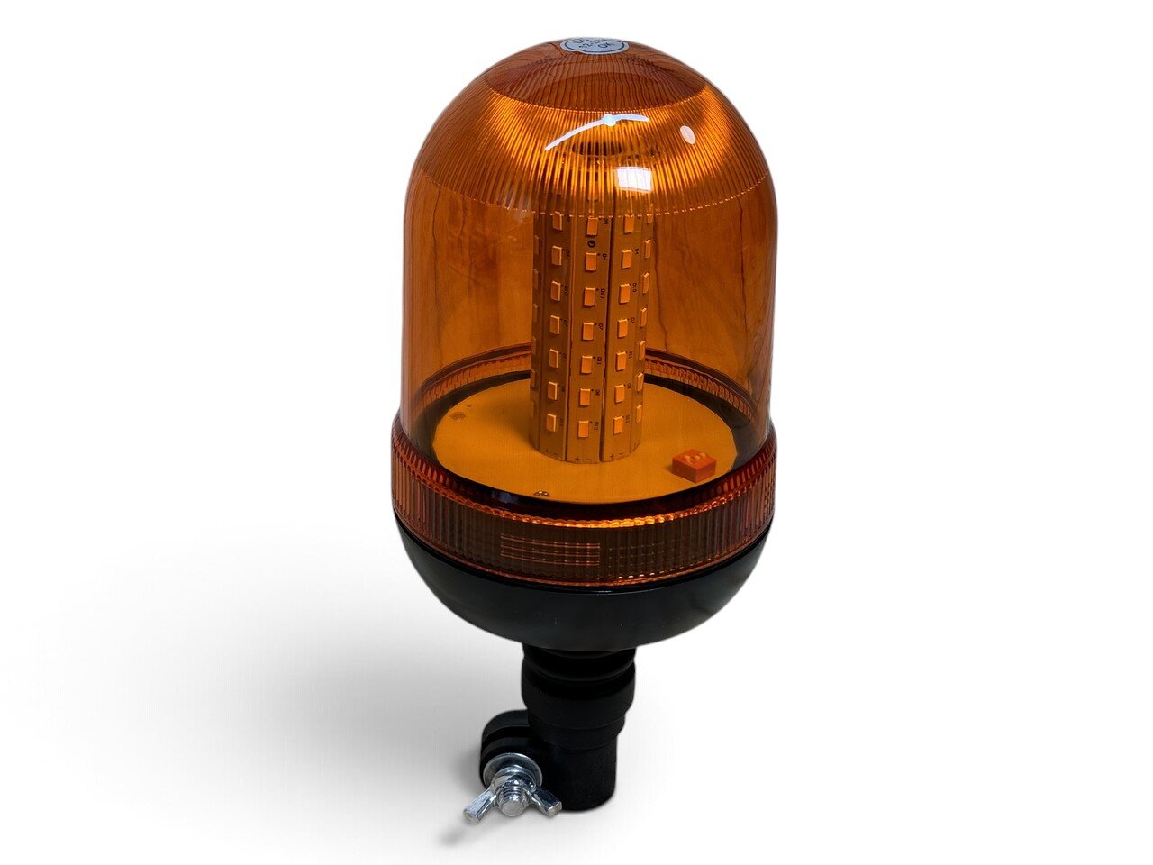 Світлодіодна LED мигалка з кронштейном, жовта на 3 режими (12-24v)