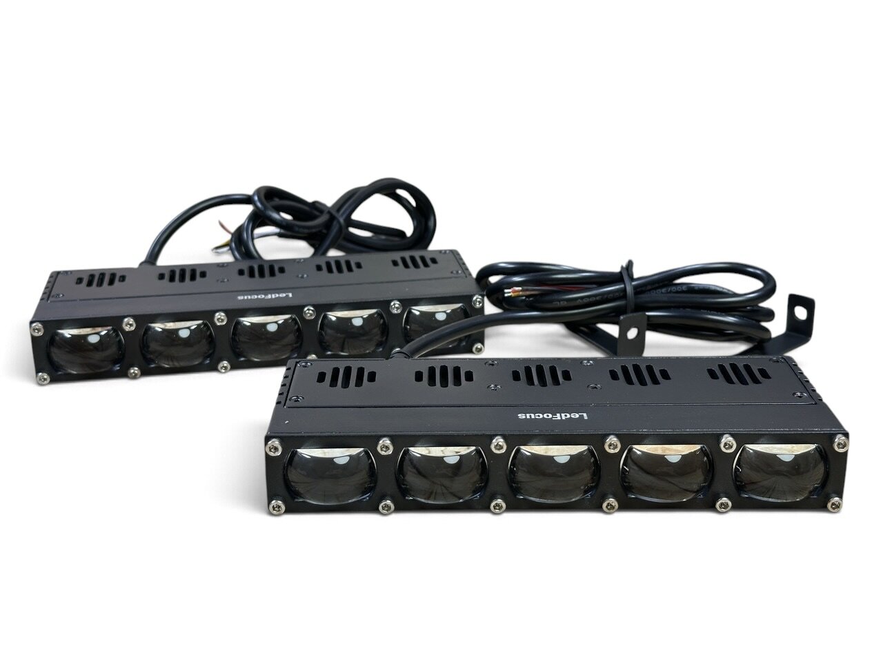 Led модуль L5 лінза (17,8см) з вентилятором (комплект 2шт) (LF-U230-01) (біле-жовте)