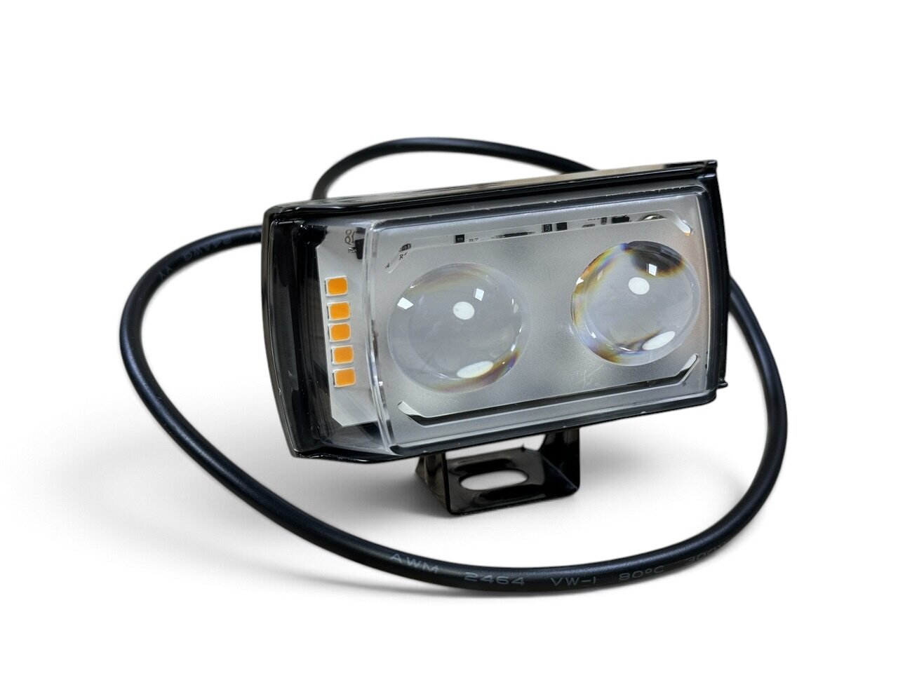 LED Фара ВВ 1813 W/Y+Габарит 2led 40Вт + жовтий стробоскоп