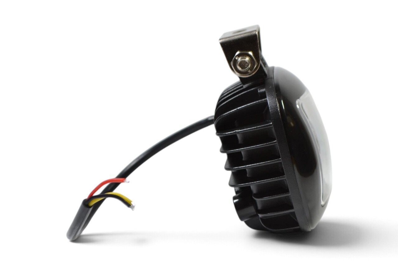 Світлодіодна LED фара 45Вт Квадратна (Black), два режими Жовтий + білий + ПЕРЕВЕРНУТА
