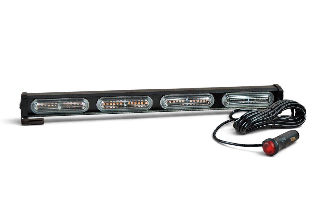 LED балка стробоскоп на магнітах 45W, жовте світло, прикурювач 12-24В (44см*5см*5см)