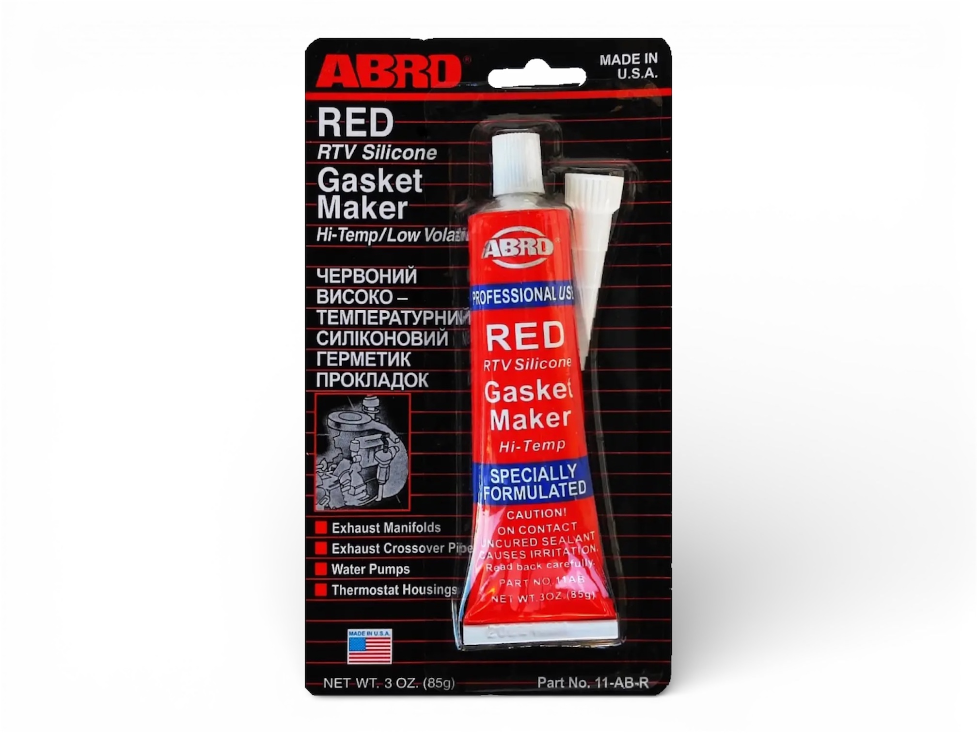 Герметик прокладок Abro 85гр красный AB-11