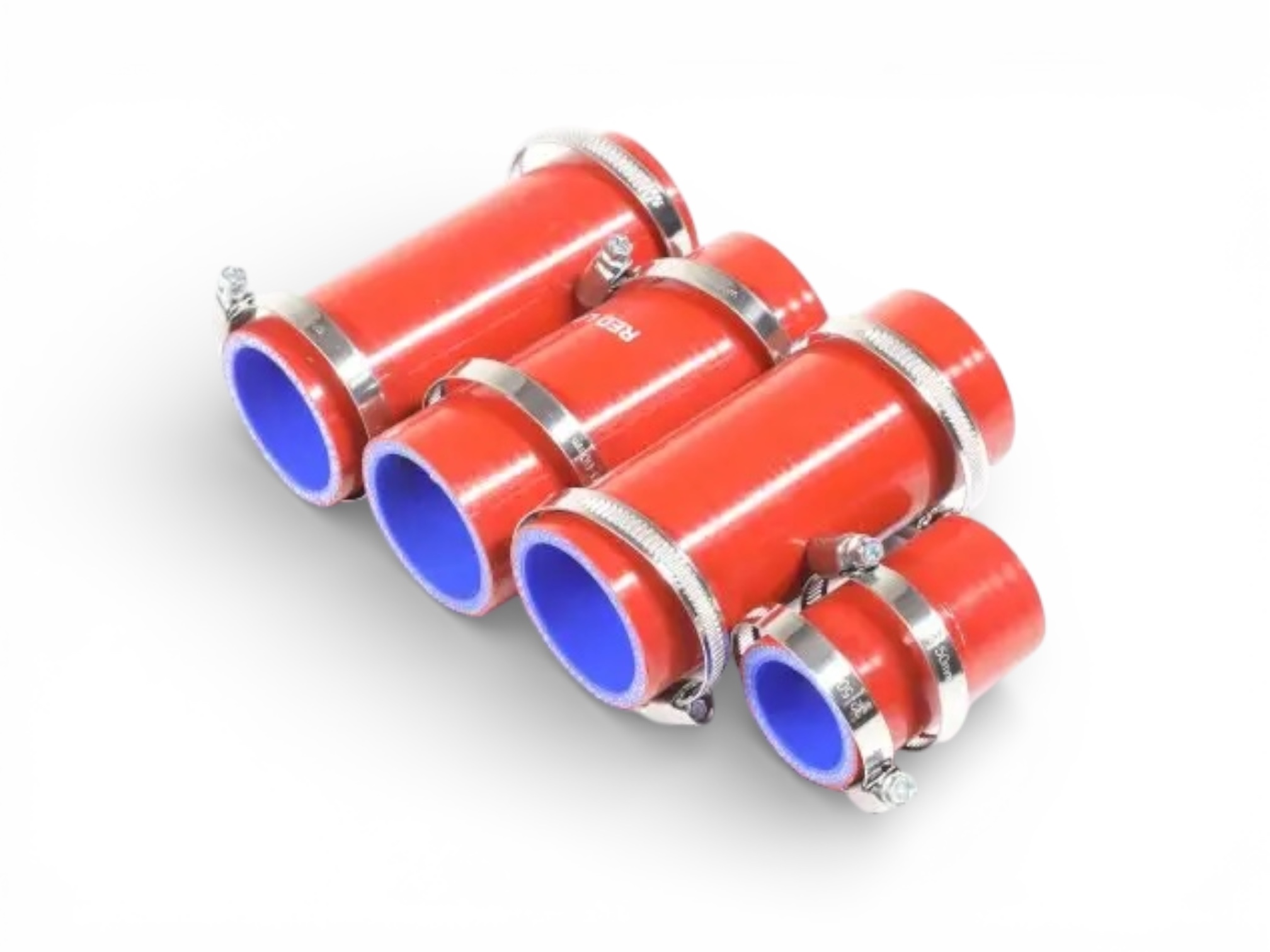 Патрубки радіатора ЮМЗ Д-65 комплект з хомутами (силікон) 36-1303000 СБ