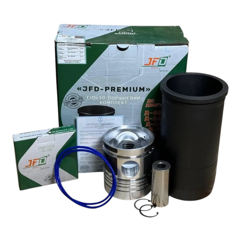 Поршневая группа МТЗ-80/82 (Д-240), ЮМЗ (Д-65) JFD PREMIUM ХРОМОВАНА