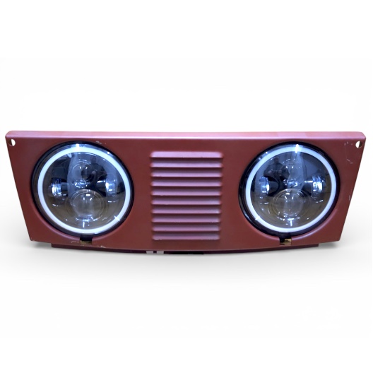 Панель капота ЮМЗ с фарами LED 7-дюймов (ближний дальний ДХО) 8274-8401150Л СБ