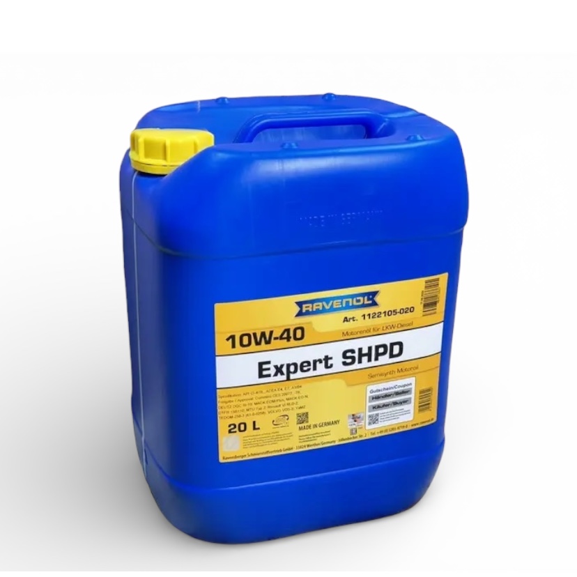 Масло моторное RAVENOL полусинтетическое 10W-40 Expert SHPD 20л 1122105-020
