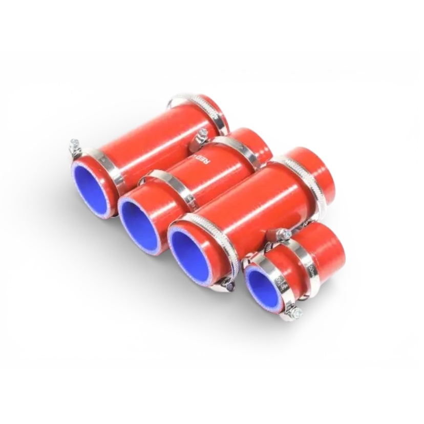 Патрубки радиатора ЮМЗ Д-65 комплект с хомутами (силикон) 36-1303000 СБ