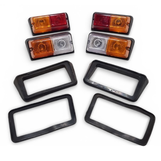 Комплект ліхтарів ЮМЗ МТЗ (передні задні) з прокладками ФП-204 ФП-209