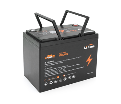 Акумулятор літій-залізо-фосфатний Li-TIME Group 24 LiFePO4 12.8V 100Ah